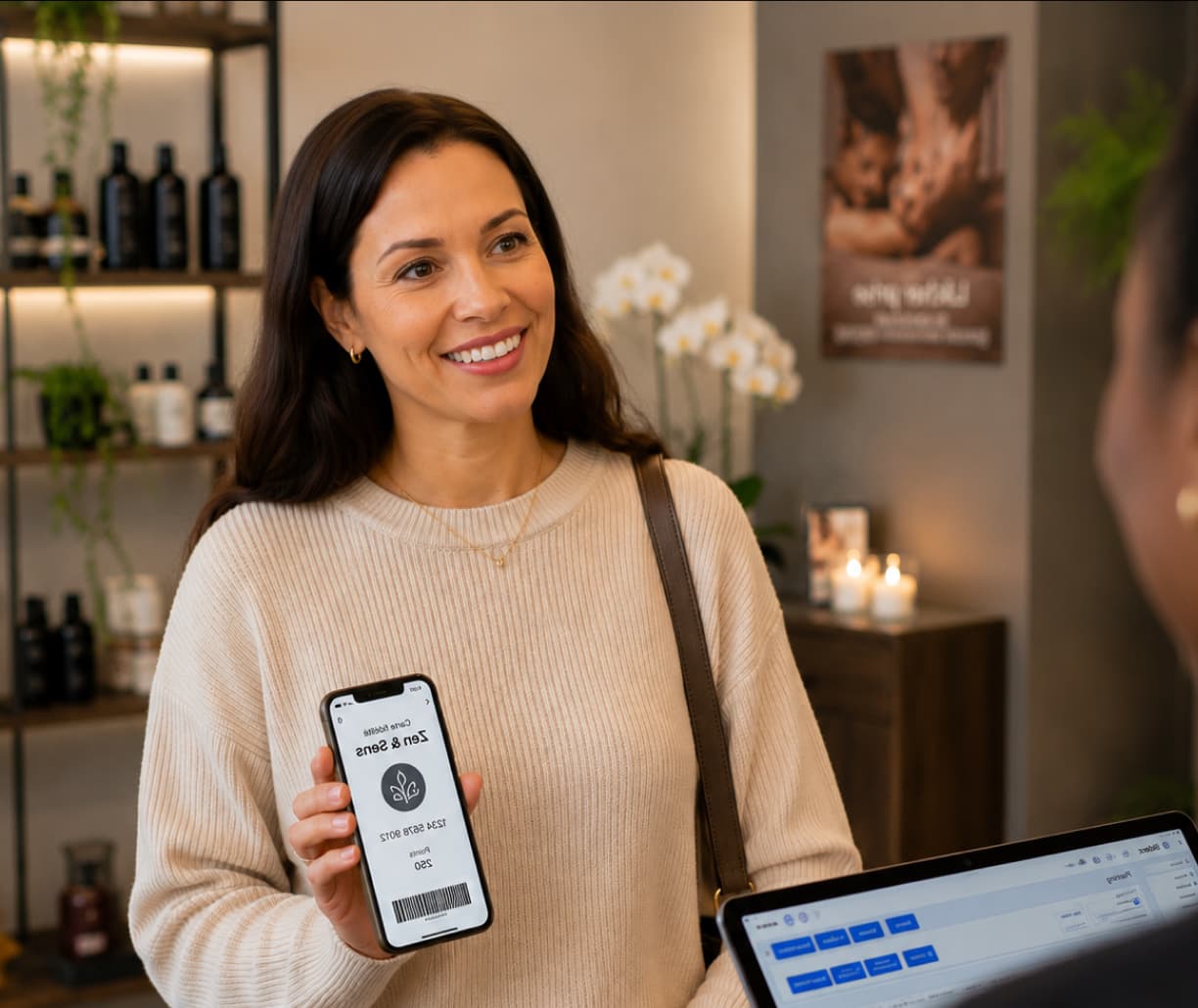 Caisse Sliderz pour institut de beauté