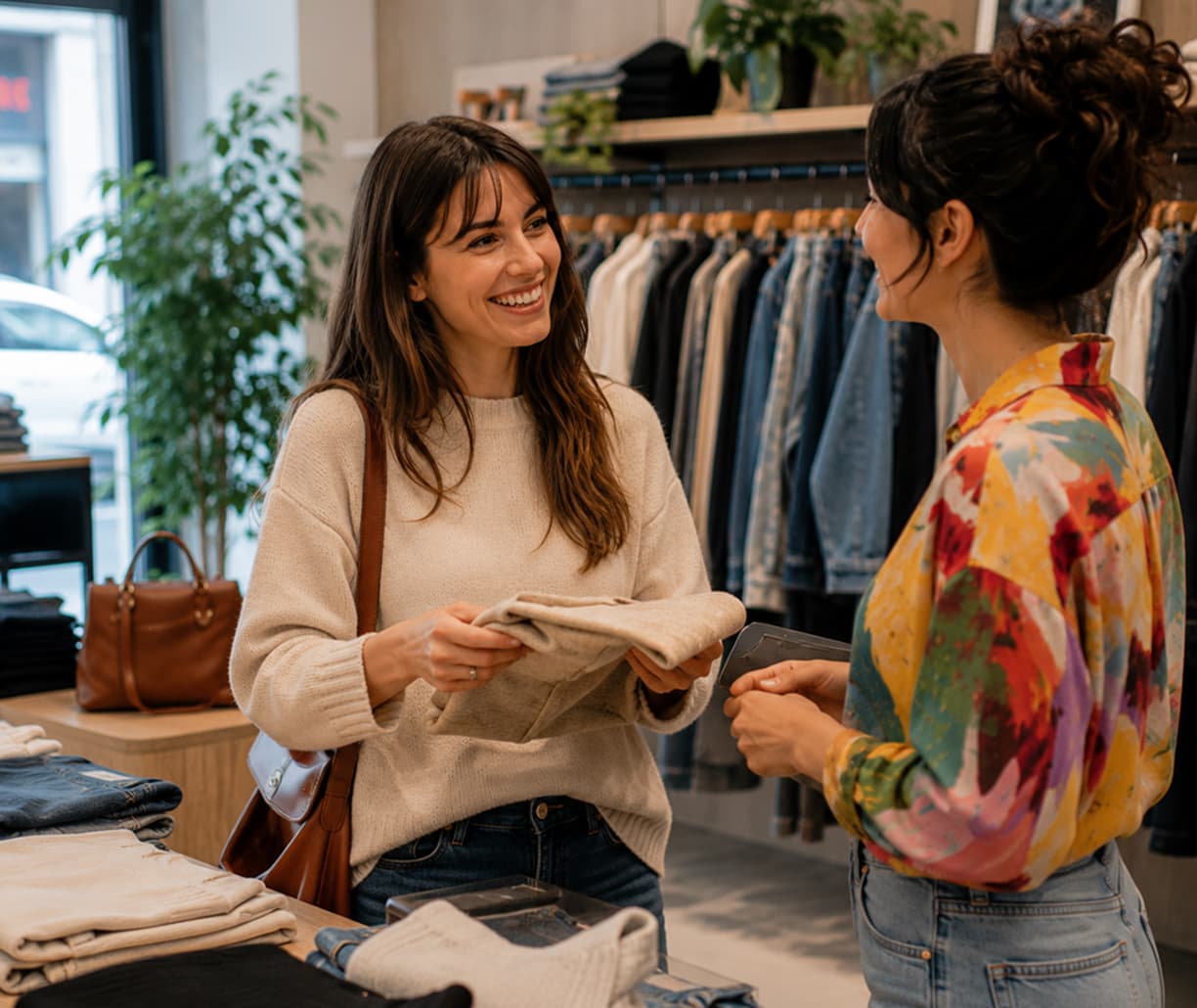Caisse Sliderz pour boutique de mode